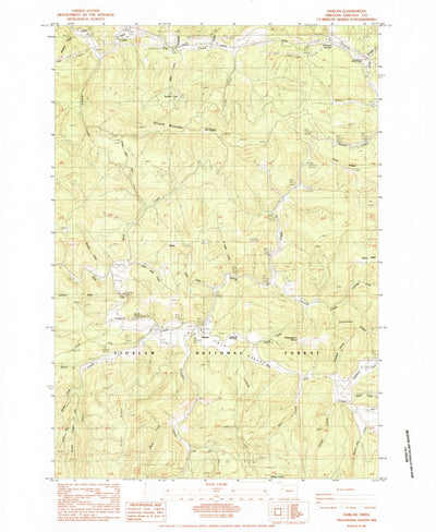 United States Geological Survey Harlan, OR (1984, 24000-Scale) digital map