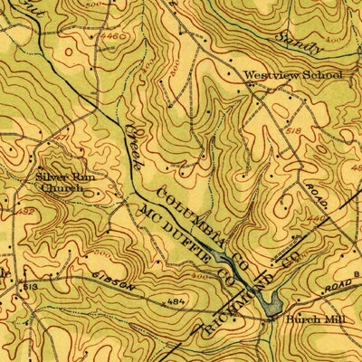United States Geological Survey Harlem, GA (1922, 62500-Scale) digital map