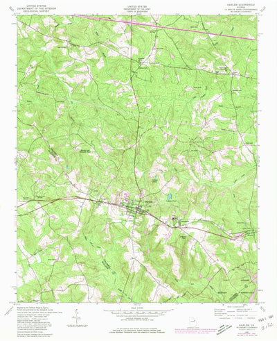 United States Geological Survey Harlem, GA (1948, 24000-Scale) digital map