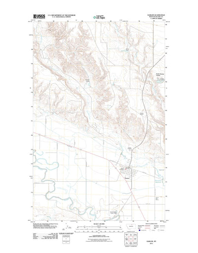 United States Geological Survey Harlem, MT (2011, 24000-Scale) digital map