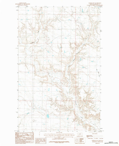 United States Geological Survey Harlem NW, MT (1984, 24000-Scale) digital map