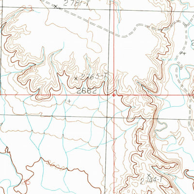 United States Geological Survey Harlem NW, MT (1984, 24000-Scale) digital map