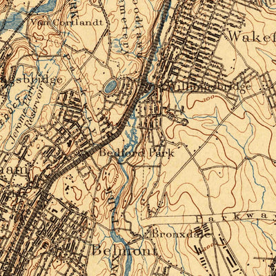United States Geological Survey Harlem, NY-NJ (1898, 62500-Scale) digital map