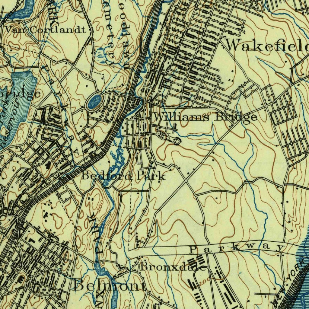 Harlem, NY-NJ (1900, 62500-Scale) Map by United States Geological ...