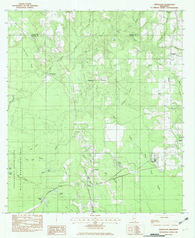 United States Geological Survey Harleston, MS (1982, 24000-Scale) digital map