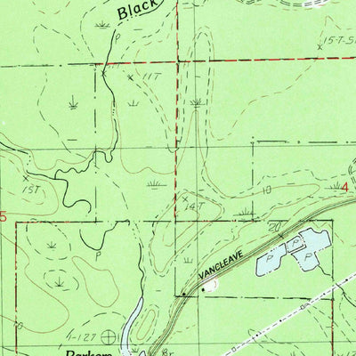 United States Geological Survey Harleston, MS (1982, 24000-Scale) digital map