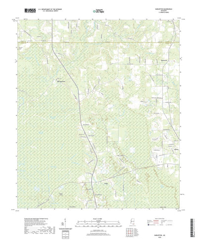 United States Geological Survey Harleston, MS (2020, 24000-Scale) digital map