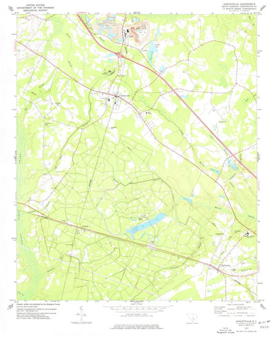 United States Geological Survey Harleyville, SC (1973, 24000-Scale) digital map