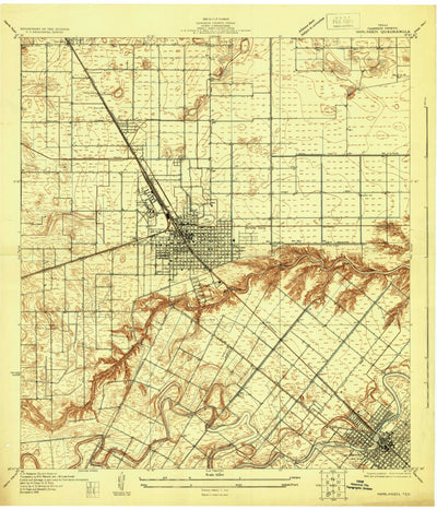United States Geological Survey Harlingen, TX (1929, 24000-Scale) digital map