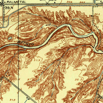 United States Geological Survey Harlingen, TX (1929, 24000-Scale) digital map