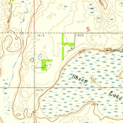 United States Geological Survey Harlow, ND (1958, 24000-Scale) digital map