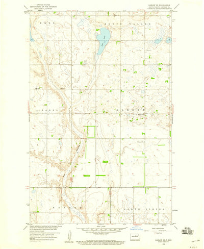 United States Geological Survey Harlow SE, ND (1958, 24000-Scale) digital map