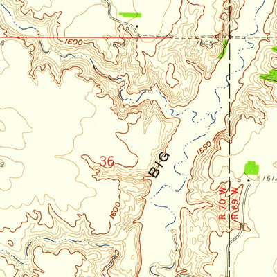 United States Geological Survey Harlow SE, ND (1958, 24000-Scale) digital map