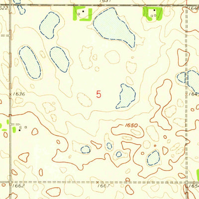 United States Geological Survey Harlow SW, ND (1958, 24000-Scale) digital map