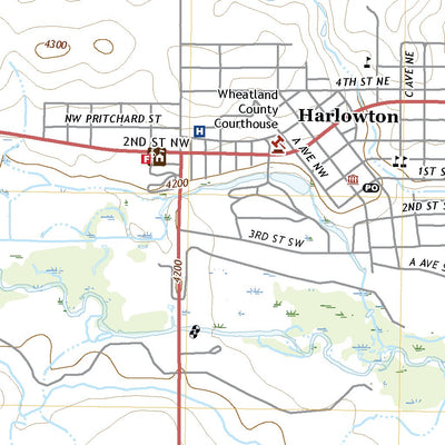 United States Geological Survey Harlowton, MT (2020, 24000-Scale) digital map