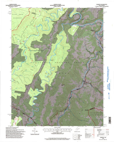 United States Geological Survey Harman, WV (1995, 24000-Scale) digital map