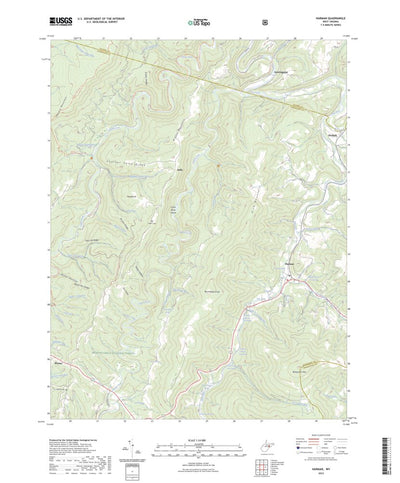 United States Geological Survey Harman, WV (2023, 24000-Scale) digital map