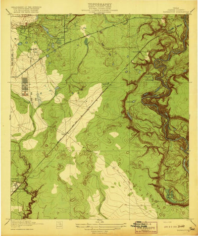 United States Geological Survey Harmaston, TX (1920, 31680-Scale) digital map