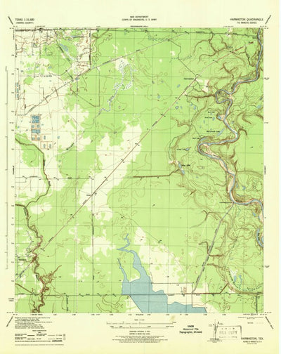 United States Geological Survey Harmaston, TX (1944, 31680-Scale) digital map