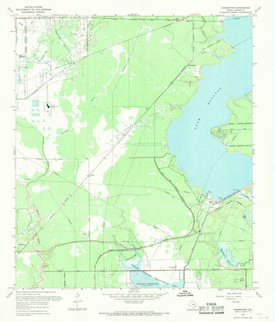 United States Geological Survey Harmaston, TX (1967, 24000-Scale) digital map