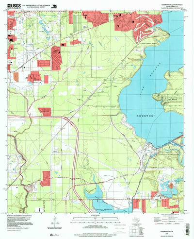 United States Geological Survey Harmaston, TX (1995, 24000-Scale) digital map