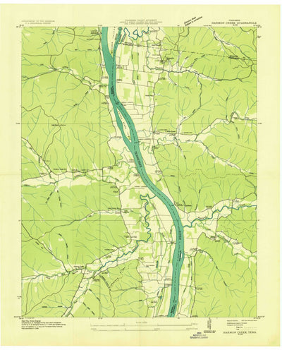 United States Geological Survey Harmon Creek, TN (1936, 24000-Scale) digital map