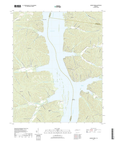United States Geological Survey Harmon Creek, TN (2019, 24000-Scale) digital map