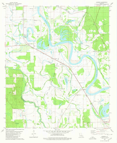 United States Geological Survey Harmon, LA (1980, 24000-Scale) digital map