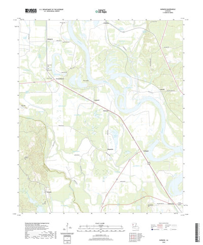 United States Geological Survey Harmon, LA (2020, 24000-Scale) digital map