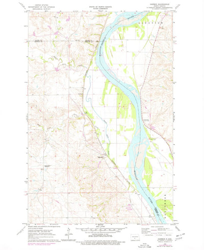 United States Geological Survey Harmon, ND (1976, 24000-Scale) digital map