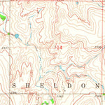 United States Geological Survey Harmon NW, OK (1970, 24000-Scale) digital map