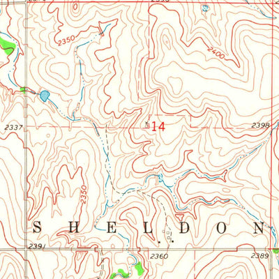 United States Geological Survey Harmon NW, OK (1970, 24000-Scale) digital map