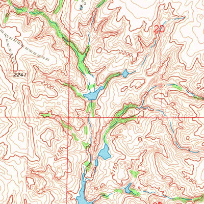 United States Geological Survey Harmon SE, OK (1970, 24000-Scale) digital map
