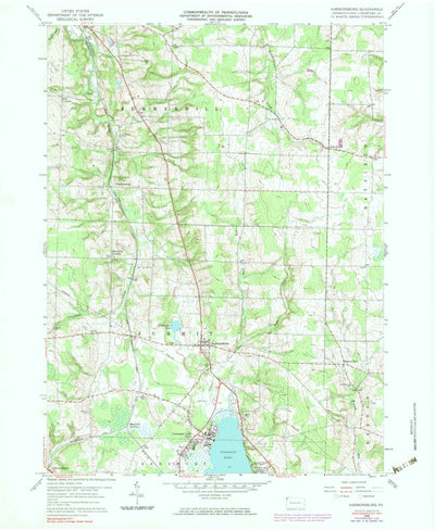 United States Geological Survey Harmonsburg, PA (1959, 24000-Scale) digital map