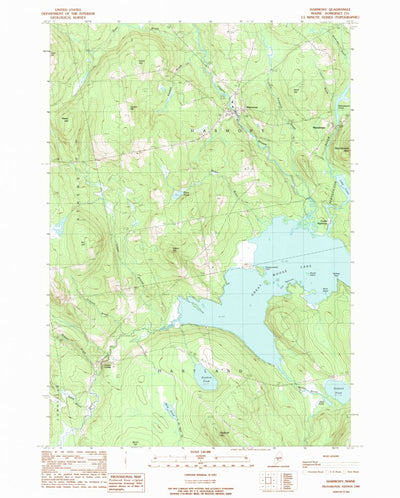 United States Geological Survey Harmony, ME (1989, 24000-Scale) digital map