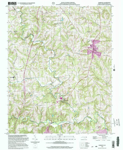 United States Geological Survey Harmony, NC (2000, 24000-Scale) digital map