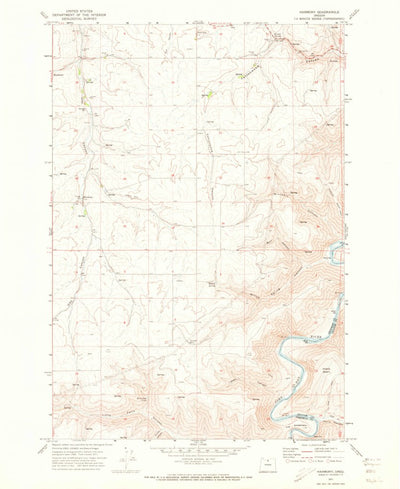 United States Geological Survey Harmony, OR (1971, 24000-Scale) digital map