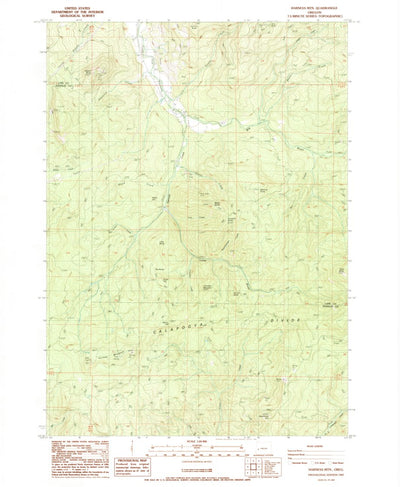 United States Geological Survey Harness Mountain, OR (1987, 24000-Scale) digital map