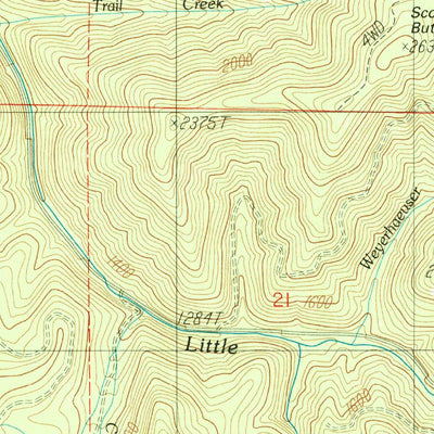 United States Geological Survey Harness Mountain, OR (1987, 24000-Scale) digital map