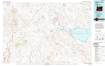 United States Geological Survey Harney Lake, OR (1994, 100000-Scale) digital map