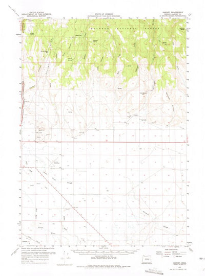 United States Geological Survey Harney, OR (1959, 62500-Scale) digital map