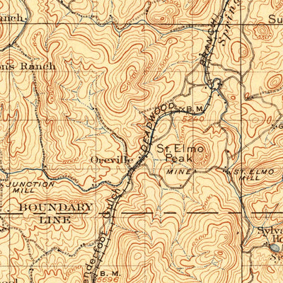 United States Geological Survey Harney Peak, SD (1901, 125000-Scale) digital map