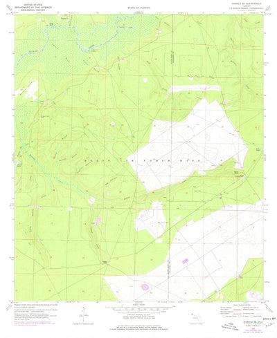 United States Geological Survey Harold SE, FL (1970, 24000-Scale) digital map