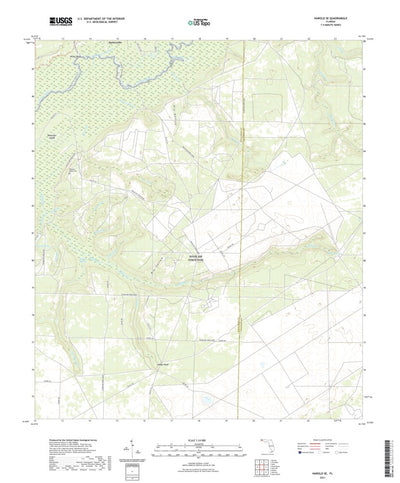 United States Geological Survey Harold SE, FL (2021, 24000-Scale) digital map
