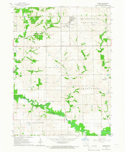 United States Geological Survey Harper, IA (1965, 24000-Scale) digital map