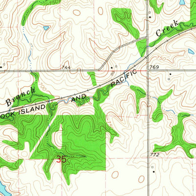 United States Geological Survey Harper, IA (1965, 24000-Scale) digital map