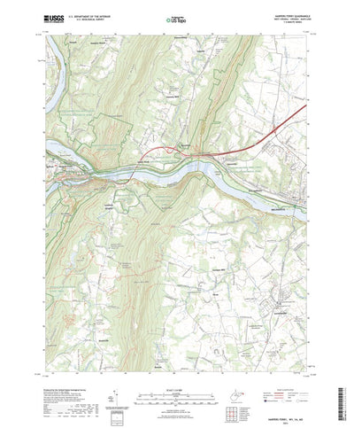 United States Geological Survey Harpers Ferry, WV (2023, 24000-Scale) digital map