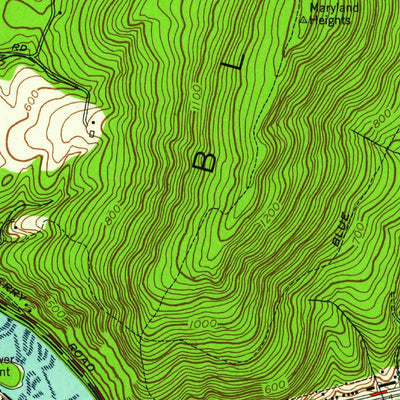 United States Geological Survey Harpers Ferry, WV-VA-MD (1955, 24000-Scale) digital map