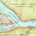 United States Geological Survey Harpers Ferry, WV-VA-MD (1969, 24000-Scale) digital map