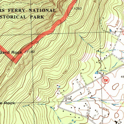 United States Geological Survey Harpers Ferry, WV-VA-MD (1996, 24000-Scale) digital map